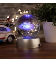 Dekoratif Renk Değiştiren Toz Bulutu Tasarımlı 3d Cam Küre