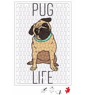 Pug Life Köpek 02 Puzzle 240 Parça Yapboz