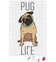 Pug Life Köpek 02 Puzzle 240 Parça Yapboz