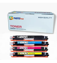 Photo print® Hp 126A Ce310A-11A-12A-13A Komple Set (Cmyk) Muadil Toner (Çok Renkli)