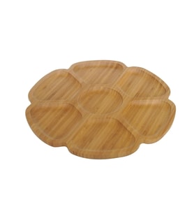 Pincho Delicado Bölmeli Çerezlik 32x32x1,7cm Kahvaltı Sunum Şık Tasarım Antibakteriyel