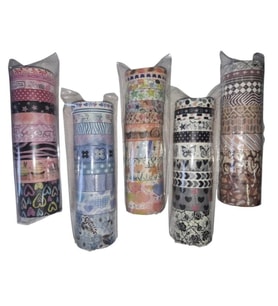 GIPTA K9919 SOFT COLOR RENKLİ DESENLİ BANT10'LU ASORTİ SET