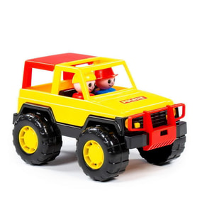 Polesie Oyuncak Voyaj Jeep 36636, Çocuklar İçin Oyuncak Jeep Filede (Sarı)