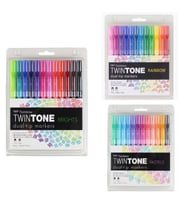 Tombow Twintone 36'lı Set - Pastel Renkler / Parlak Renkler / Rainbow