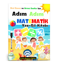 Adım Adım Matematik YAZ-SİL Kitabı