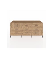 Kronos Konsol 3 Raflı 7 Çekmeceli 4 Kapaklı 220x59x99 Çam-Çam/Çam