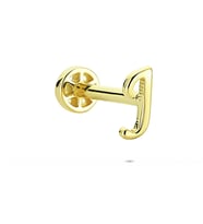 Glorria Altın J Harfi Tragus Piercing