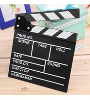 Küçük Boy Dekoratif Sinema Klaketi - Ahşap Tasarım - 20x20 cm