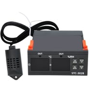 STC-3028 Isı Ve Nem Termostatı Çift Ekran 220V Isıtıcı Soğutucu