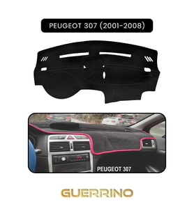 PEUGEOT 307 (2001-2008)TORPİDO KORUMA HALISI SİYAH KENAR