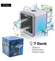 Masaüstü Kare Fan - Taşınabilir Usb Girişli Mini Hava Soğutucu Fan