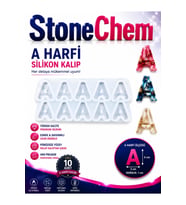 A Harfi Silikon Kalıp 10’lu – Epoksi Reçine Harf Kalıbı, Anahtarlık ve Takı Yapımı