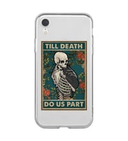 Iphone XR Uyumlu Till Death Tarot Kart Tasarımlı Şeffaf Telefon Kılıfı