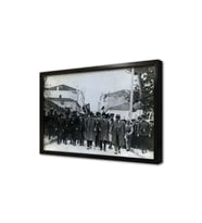Atatürkün Samsuna Çıkışı Çerçeveli Cam Tablo