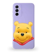 Samsung Galaxy A04s Uyumlu Lansman Kılıf Altı Kapalı İçi Kadife  Winnie-B Tasarımlı  Kapak (Şeffaf)
