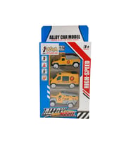 Oyuncak 3'lü Metal Die-Cast İnşaat Oyuncak Araçları