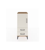 Hyperion Komodin 2 Raflı 2 Çekmeceli Tek Kapaklı 44x44x106 Çam-Aytaşı