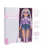 DesignaFriend Eliza Festival Bebeği 47 cm İpeksi Saçlı ve Kıyafetli Özel Hediye Seti