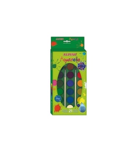 Alpino Aquarelle 21 Renk Fırçalı Sulu Boya Aq-02