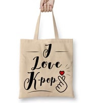 Seni Seviyorum Kpop Bts Exo I Love Kpop Bez Çanta Uzun Saplı