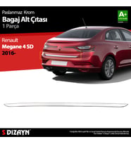 Renault Megane 4 SD Krom Bagaj Alt Çıtası 2016-2020