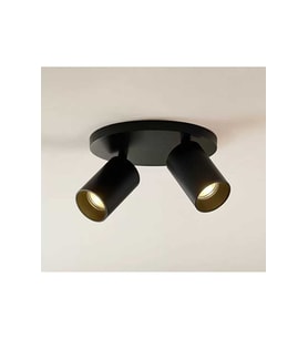 ikili modern led avizeos ram   led ampullü hareketli siyah metal gövde avize