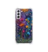 PrintiFy Samsung Galaxy S21 Plus ile Uyumlu Düşlerin Dansı Serisi Rüyalar Ötesi Tasarımlı Uv Baskılı Köşe Korumalı Antişok Kılıf