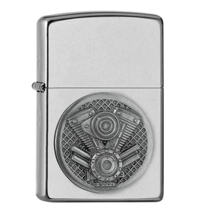Zippo Motor V-Twin Engine Emblem Dizayn Çakmak
