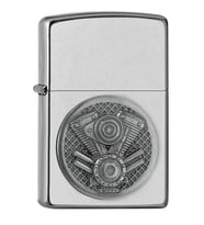 Zippo Motor V-Twin Engine Emblem Dizayn Çakmak