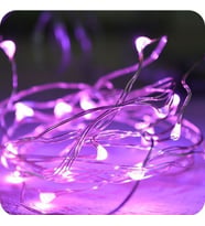 10 METRE BATTERY PİNK LED LİGHT 10 METRE PİLLİ PEMBE LED IŞIK PEMBE PİLLİ IŞIK PEMBE DEKORASYON LED