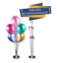 BALON SÜSLEME STANDI 75 CM ŞEFFAF PK:1-