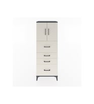 Hyperion Dolap 2 Raflı 4 Çekmeceli 2 Kapaklı 60x44x163 Antrasit-Aytaşı