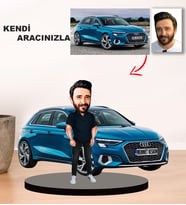 Kendi Aracınızla Size Özel Arabalı Karikatür Biblo model 5