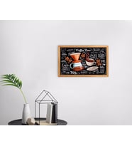 BK Home Coffee Tasarımlı Dekoratif Retro Ahşap Tablo-39