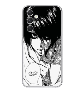 Samsung Galaxy A24 Uyumlu Death Note Tasarımlı Şeffaf Telefon Kılıfı