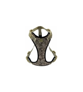 Doggie Havalı Dokumadan El Yapımı Köpek Göğüs Tasması S-1,5x40-50cm - Camo