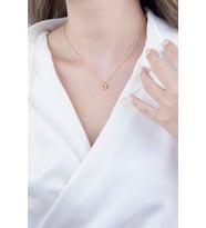 O Harfli Gold Zincir Kolye
