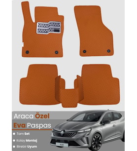 RENAULT CLİO 5 (2020-2025) Uyumlu EVA Paspas Tam Set–Oto Paspas,Araca Özel