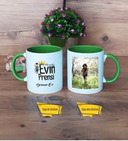 Evin Prensi Kupa Bardak Yeşil Fotoğraflı Çocuk Hediyeleri