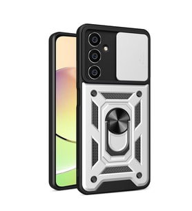 Galaxy A05 Kılıf Pars Lens Yüzüklü - Gümüş