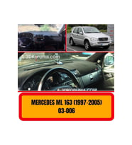 Mercedes -benz W163 1997-2005 Ön Torpido Koruma Koruyucu Kilifi Halisi Örtüsü Aksesuarları Yedek