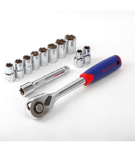 WORKPRO WP202558 12 Parça 1/2’’ CR-V Metrik Profesyonel Lokma Takımı