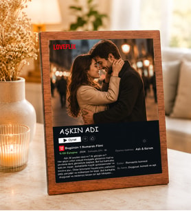 Kişiye Özel Masaüstü Lovefix Tasarım Ahşap Mdf Resimli Kolaj Çerçeve