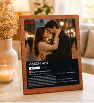 Kişiye Özel Masaüstü Lovefix Tasarım Ahşap Mdf Resimli Kolaj Çerçeve