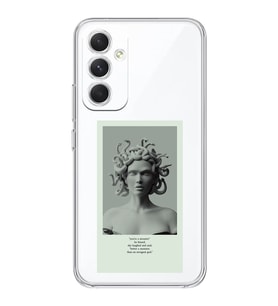 Samsung Galaxy A14 Uyumlu Medusa Tasarımlı Şeffaf Telefon Kılıfı
