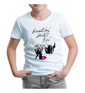 Lady Gaga - Beautiful Dirty Rich Beyaz Çocuk Tshirt