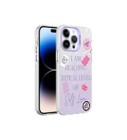 Apple iPhone 14 Pro Uyumlu Kılıf Mermer Desenli Zore Marbello Kapak (Mor)