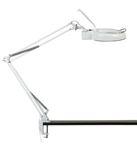 Powermaster 8606C-D 220 Volt 3 Diopter 64 Ledli 155mm Masaüstü Akrobat Büyüteç Hassas Tamirat Büyüteci