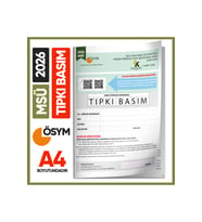 2026 MSÜ ÖSYM Tıpkı Basım Çıkmış Soru Deneme Kitapçığı PDF/Video Çözümlü Türkiye Geneli