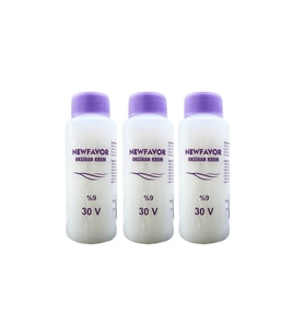 3 Adet Oksidan Krem Saç Boya Sıvısı 9'luk 30 volüme 60 ml